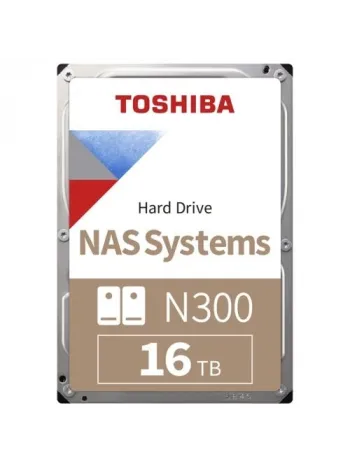 16TB TOSHIBA N300 7200RPM SATA 512MB HDWG51GUZSVA