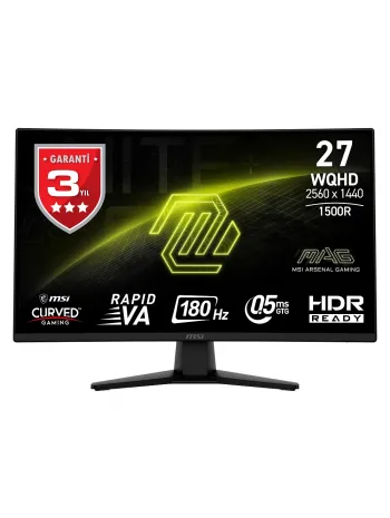27 MSI MAG 274CQF WQHD 180HZ 0.5 MS ADAPTIVE CURVED GAMING