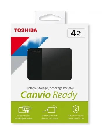 4TB CANVIO READY 2.5 USB3.2 TOSHIBA HDTP340EK3CA