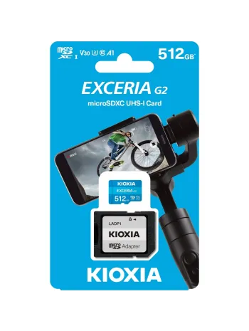512GB MICRO SDHC G2 4K 100MB/s KIOXIA LMEX2L512GG2