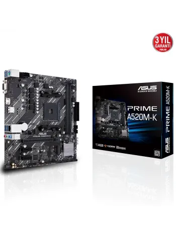 ASUS PRIME A520M-K DDR4 4600MHz VGA M.2 MATX AM4