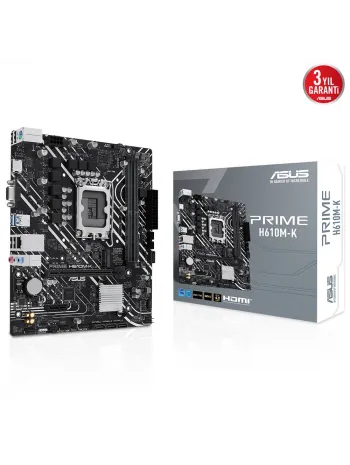 ASUS PRIME H610M-K DDR5 5600Mhz HDMI VGA mATX 1700