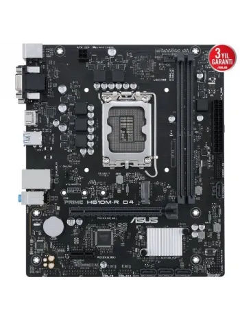 ASUS PRIME H610M-R D4-SI  DDR4 3200(OC) HDMI VGA 1700p mATX