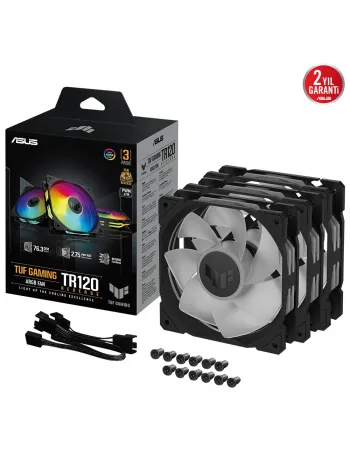 ASUS TUF TR120 120MM REVERSE 3IN1 SIYAH KASA FANI