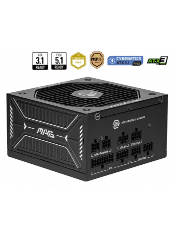 MSI MAG A750GLS PCIE5 750W 80+GOLD POWER SUPPLY