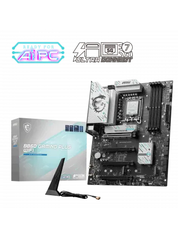MSI MB B860 GAMING PLUS WIFI SOKET 1851 DDR5 8600MHZ(OC) 3xM.2 1x TB4 HDMI DISPLAY 5G LAN WIFI 7 ATX