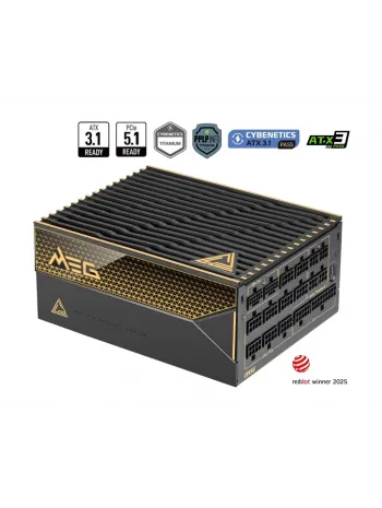 MSI MEG AI1600T PCIE5 1600W80+ TITANIUM FULMODULAR