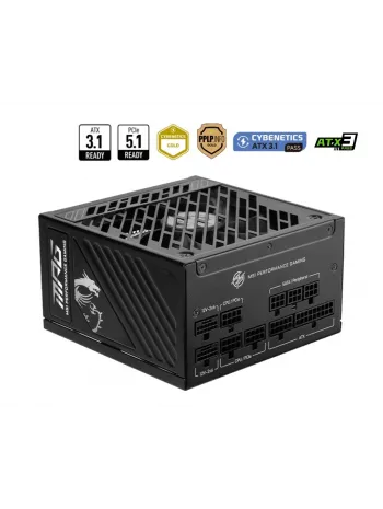 MSI MPG A850GS PCIE5 850W 80+ GOLD PSU FULLMODULAR