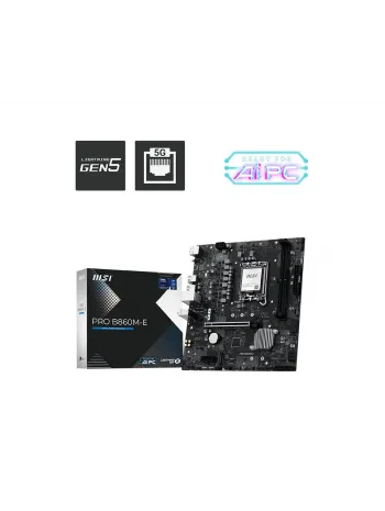 MSI PRO B860M-E DDR5 6400MHz(OC) 1851P mATX