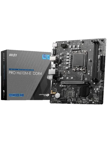 MSI PRO H610M-E DDR4 3200MHZ mATX 1700p