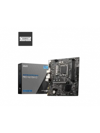 MSI PRO H610M-G DDR5 5600MHZ MATX 1700