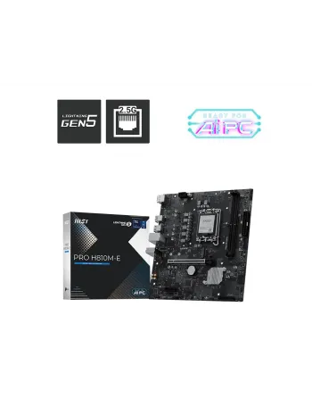 MSI PRO H810M-E DDR5 6400MHz (OC) M.2 mATX 1851P