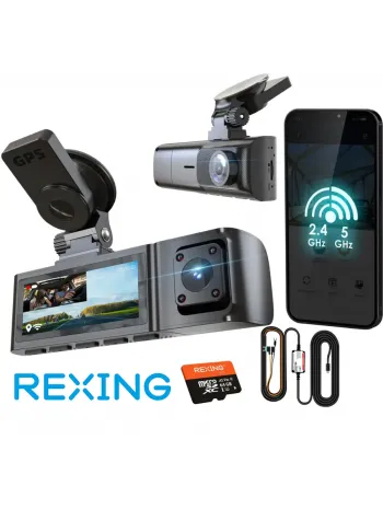 REXING R316 4K GPS WI-FI ARAC KAMERASI + 64GB SD
