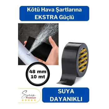 Çok Amaçlı Su Geçirmez Sızdırmaz Dayanıklı İzolasyon Kapı Pencere Tamir Bandı 48 mm 10 mt 1 Adet
