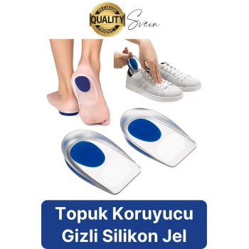 Özel Üretim Kadın Darbe Emici Topuk Silikonu Rahat Konforlu Yumuşak Taban Koruyucu Ped Diken