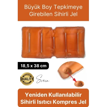 Büyük Boy Yeniden Kullanılabilir Sihirli Jel Sıcak Soğuk Kompres Termojel Bel ve Sırt Vücut Isıtıcı