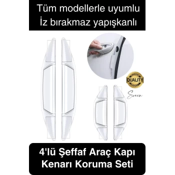 Yüksek Kaliteli Araç Kenar Koruma Şeridi Şeffaf Koruyucu Filmi Araba Kapı Boya Anti Çizilme