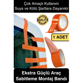 İz Bırakmaz 50 mm x 30 mt Araba Montaj Bandı Oto Araç Sabitleme Bant Ekstra Güçlü Suya Dayanıklı