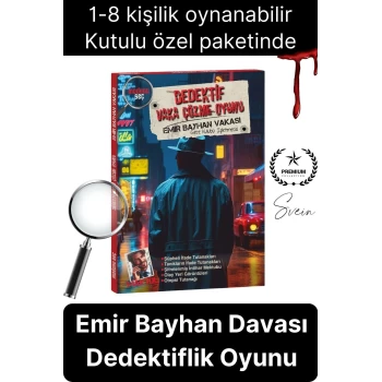 Yeni Seri Katil Kim Bulma Oyunu Kutulu Dedektif Grup Aktivitesi Dava Vaka Çözme Emir Bayhan Davası