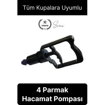 Kolay Kullanım 4 Parmak Hacamat Pompası Tüm Kupalarla Uyumlu Plastik Dayanıklı 1 Adet Kan Dolaşımı
