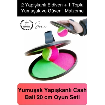 Yapışkanlı Top At Tut Yakalama Cash Ball Oyun Seti Aktivite Oyunu Dış Mekan Oyuncağı Cırt Cırtlı