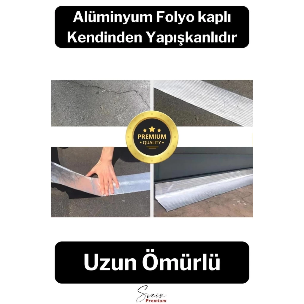 Su Geçirmez Sızdırmaz Alev Geciktirici Dayanıklı Sakız Bant 48 Mm X 2 Mt Alüminyum Tamir Bandı