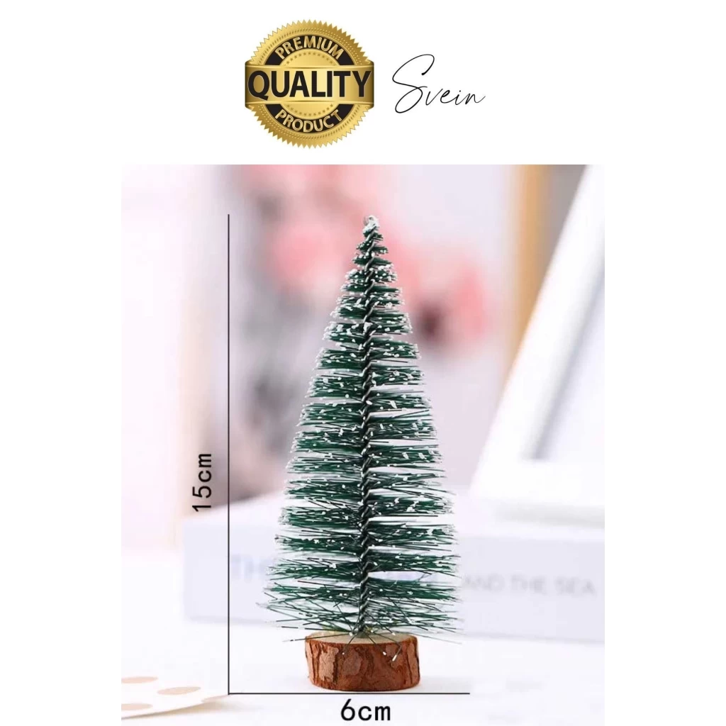 3 Boy Mini Çam Ağacı Masaüstü Minyatür Dekorasyon Süs Kar Yeni Yıl Noel Yapay Sedir Ağacı Seti Küçük