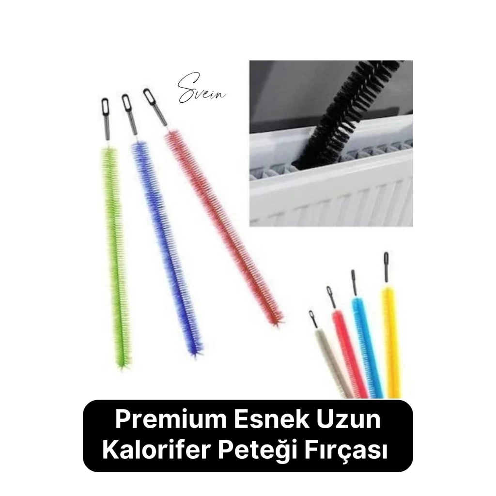 Pratik Esnek Bükülebilir Ergonomik Kalorifer Peteği Motor Dolap Altı Temizleme Fırçası