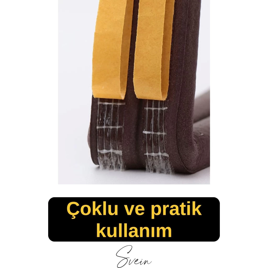 Pvc Doğrama Pencere Fitili İzolasyon Bandı Kendinden Yapışkanlı Kahve Kauçuk Yalıtım Bant 2x10=20 Mt