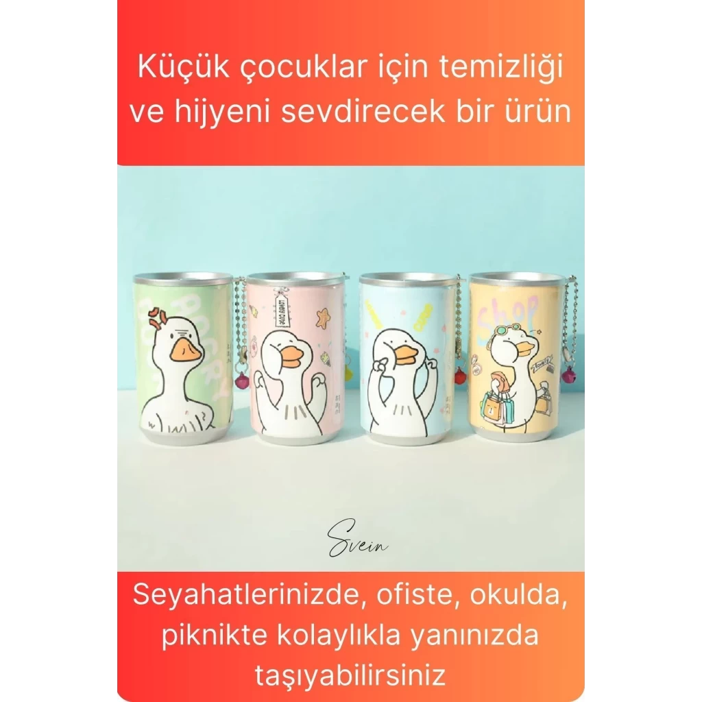 4lü Fenomen Sevimli Teneke Kutu Görünümlü Islak Mendil Saklama Kutusu Kabı Anahtarlık Çanta Süsü