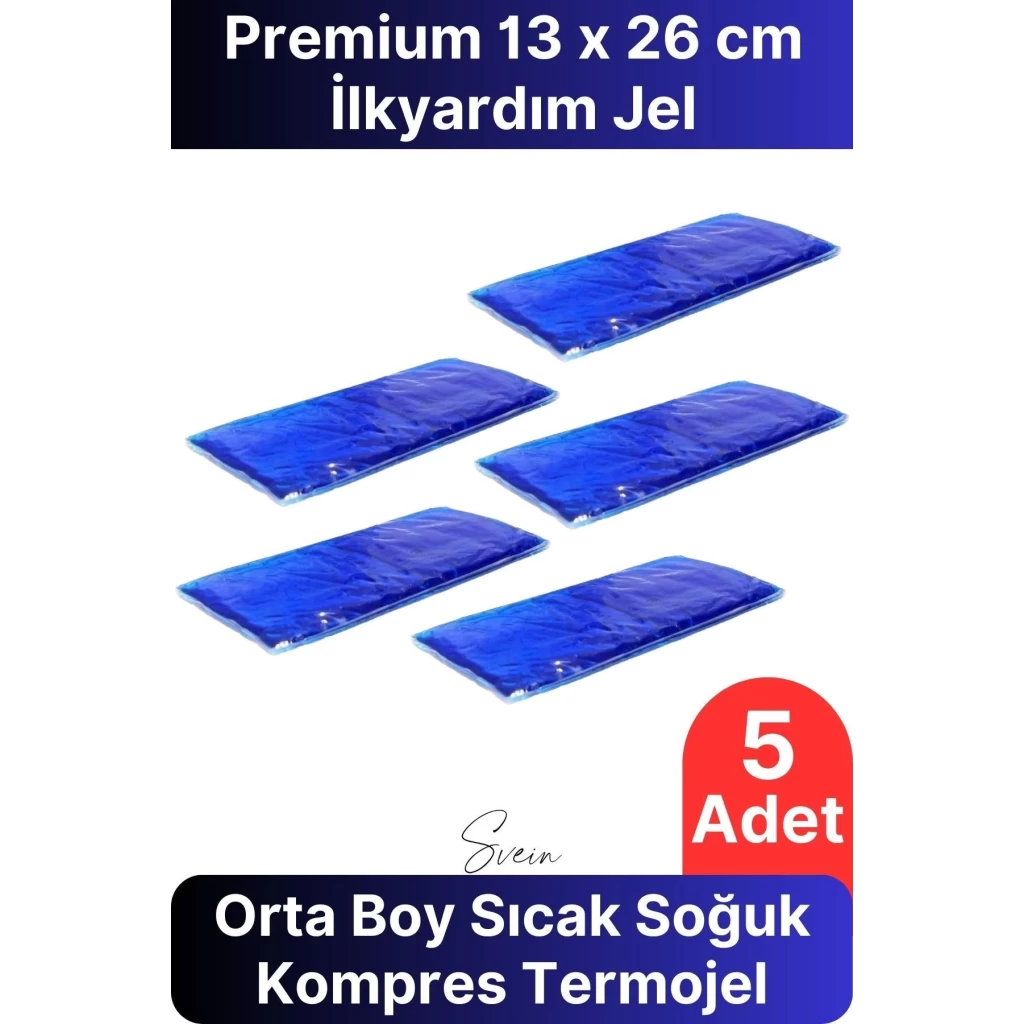 5li Avantaj Orta Boy Soğuk Sıcak Kompres Buz Jel Termojel El Ayak Diz Ağrı Tekrar Kullanılabilir