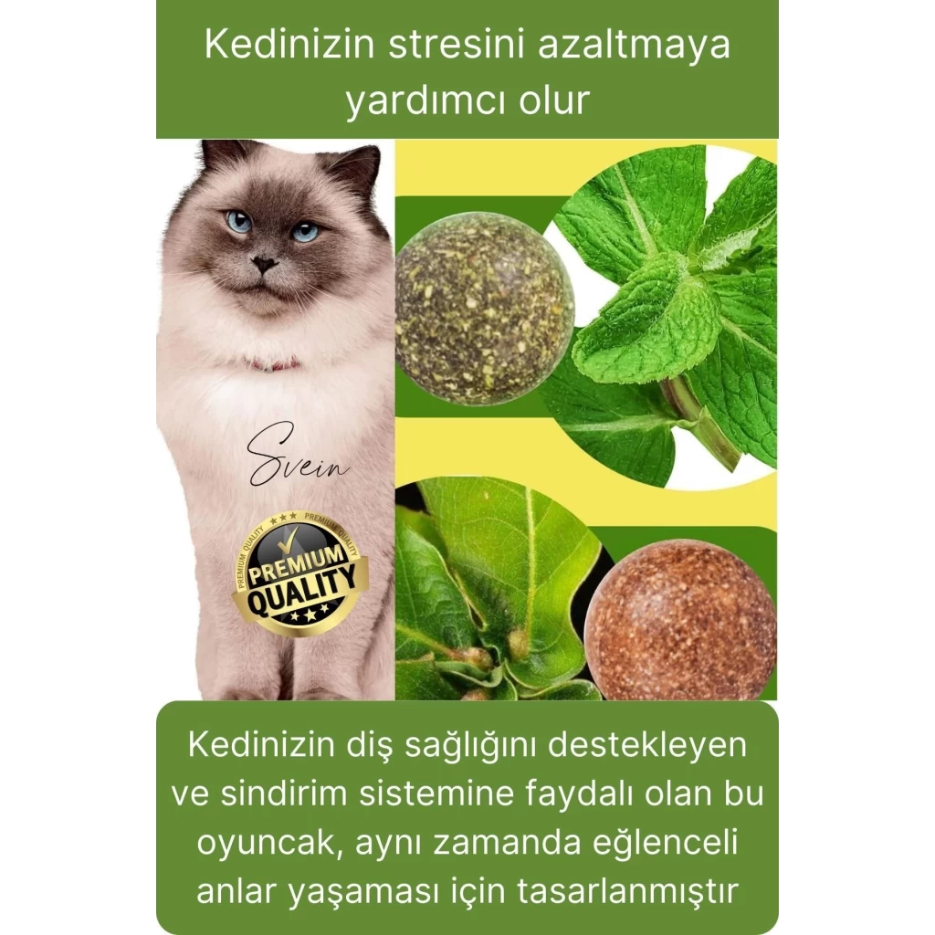 Doğal Avokado Kedi Nanesi Otu Topu Oyuncağı Yapışkanlı Yalama Sakinleştirici Catnip Yenilebilir Çimi
