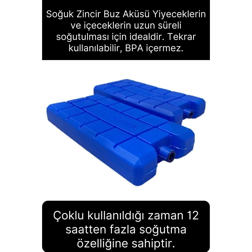 20 Adet Buz Aküsü 12 Saat Termal Soğutma Kamp Piknik Seyahat Yiyecek İçecek Çanta Soğuk Kutusu