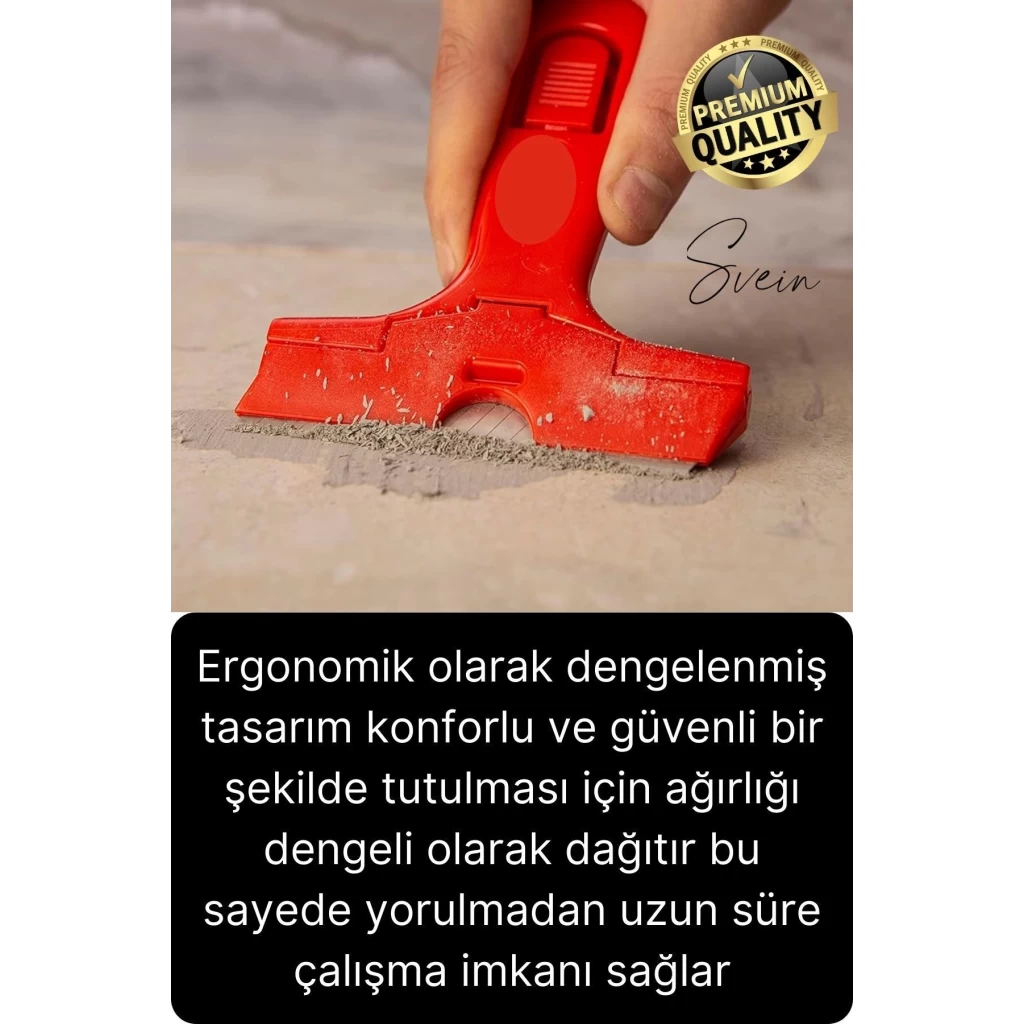 Premium Profesyonel Leke Macun Silikon Cam Derz Yapışkan Boya Sıva Kireç Etiket Sökücü Kazıma Bıçağı