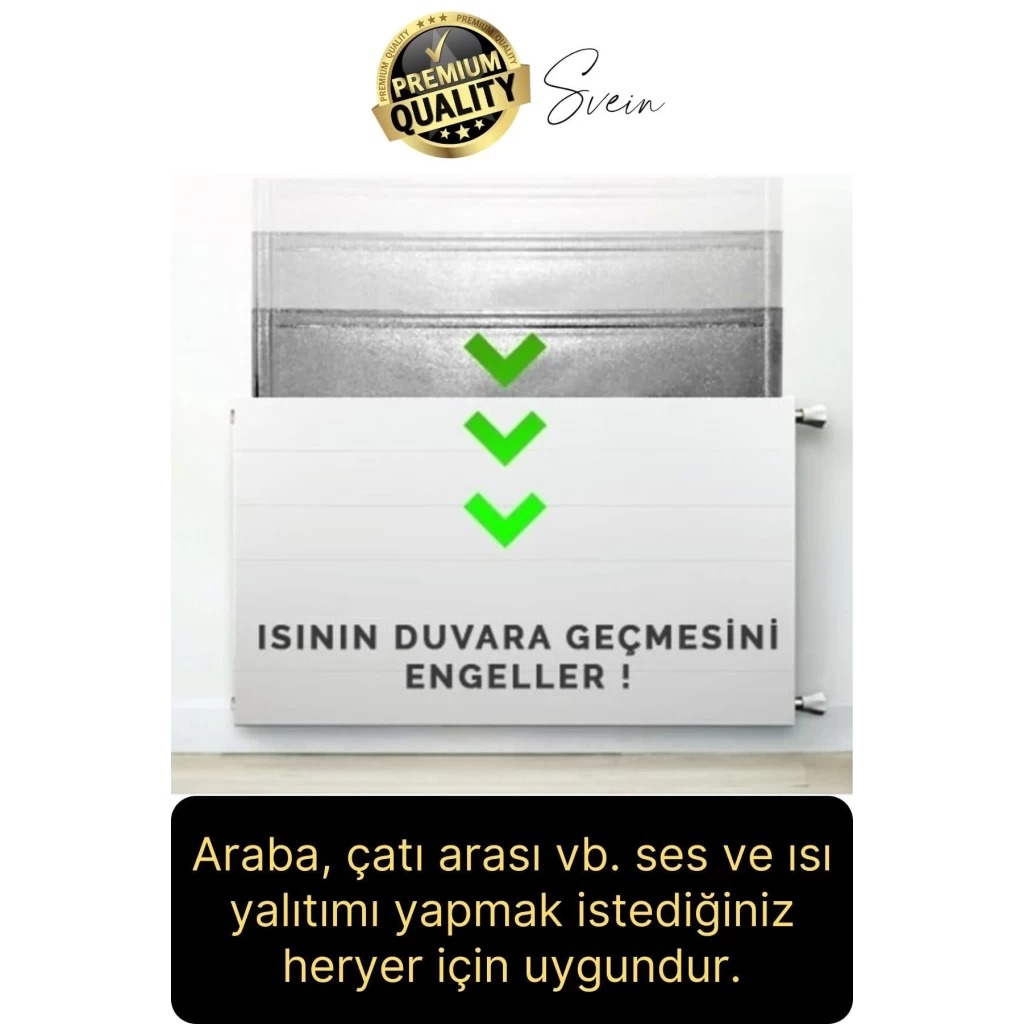 20 Adet Petek Arkası 1 Cm Isı Yalıtım Levhası Radyatör Izolasyon Kalorifer Ev Ofis Tasarruf Arkalığı