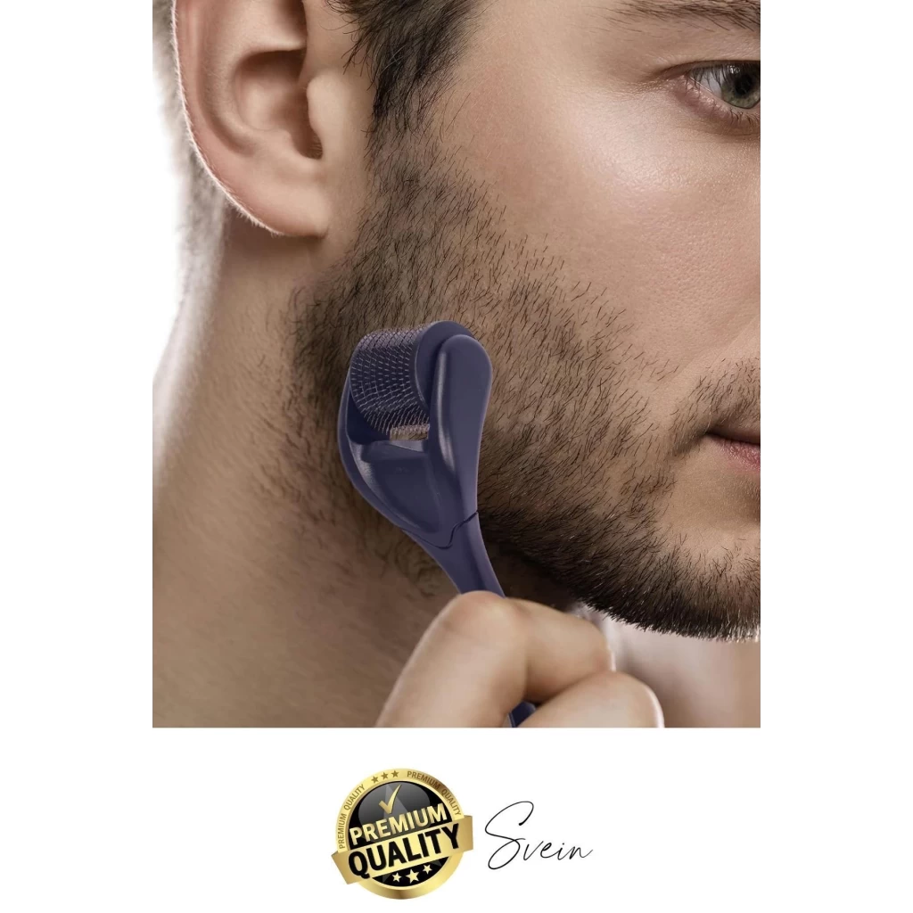 Profesyonel Cilt Bakımı Derma Roller Titanyum İğneli Saç Derisi Sakal Uzatma Büyütme Bıyık Çıkartma