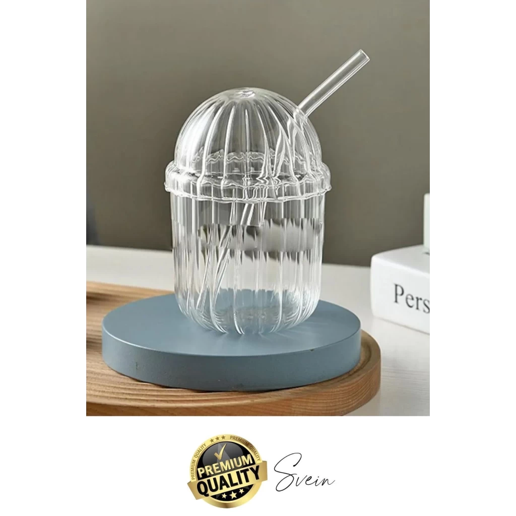 4lü Kapaklı Cam Pipetli Kristal Sert Mika Bardak Limonata Çay Kahvaltı Kupa Kahve Fincan Pinterest