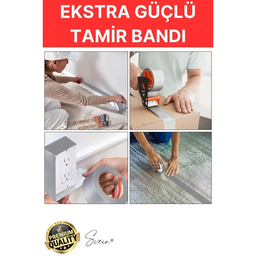 30 Adet 10 Mt Gri Lifli Tamir Takviye Onarım Bandı Su Geçirmez Sızdırmaz Kuvvetli Dayanıklı Çatlak