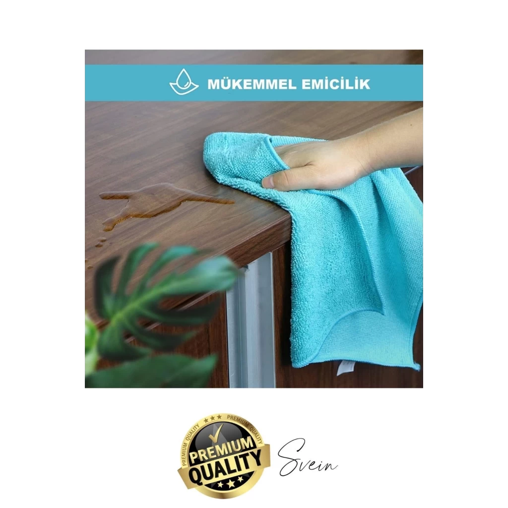 4lü Çok Amaçlı Kaliteli Mikrofiber Süper Emici Silme Kurulama Toz Bezi Cam Mutfak Temizlik Renkli