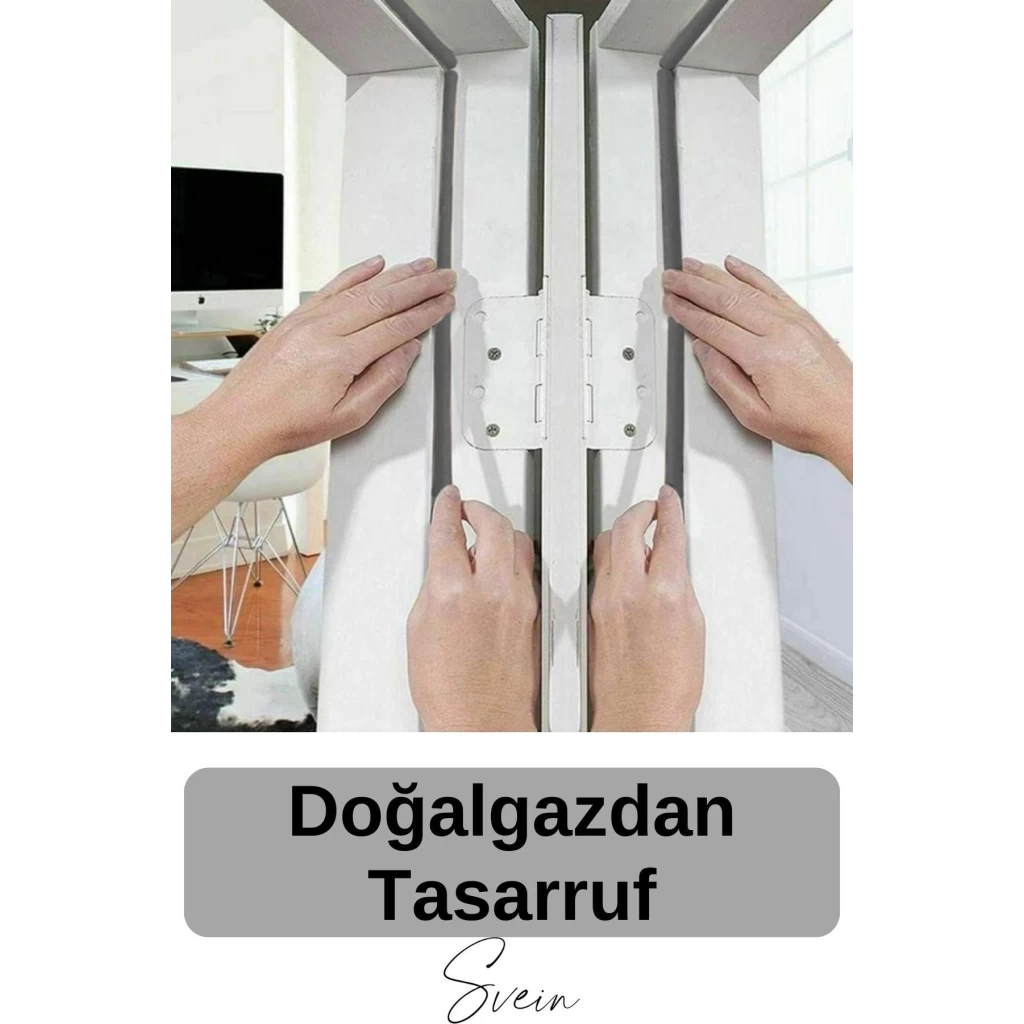 1. Sınıf Gri Kapı Pencere Soğuk Toz Geçirmez İzolasyon Fitili Yapışkanlı Isı Yalıtım 2x5=10 mt