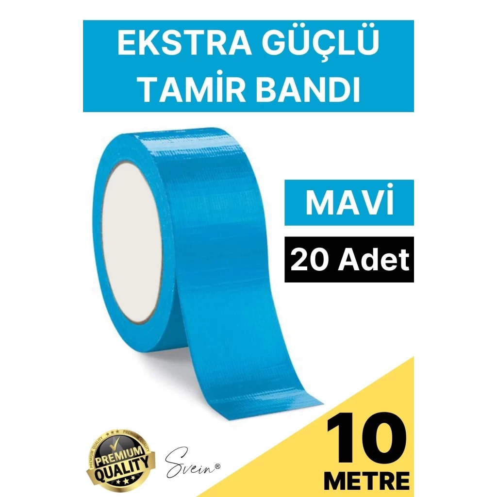 20 Adet 10 mt Mavi Tamir Takviye Kapatıcı Güçlü Onarım Bandı Su Geçirmez Sızdırmaz Dayanıklı Çatlak