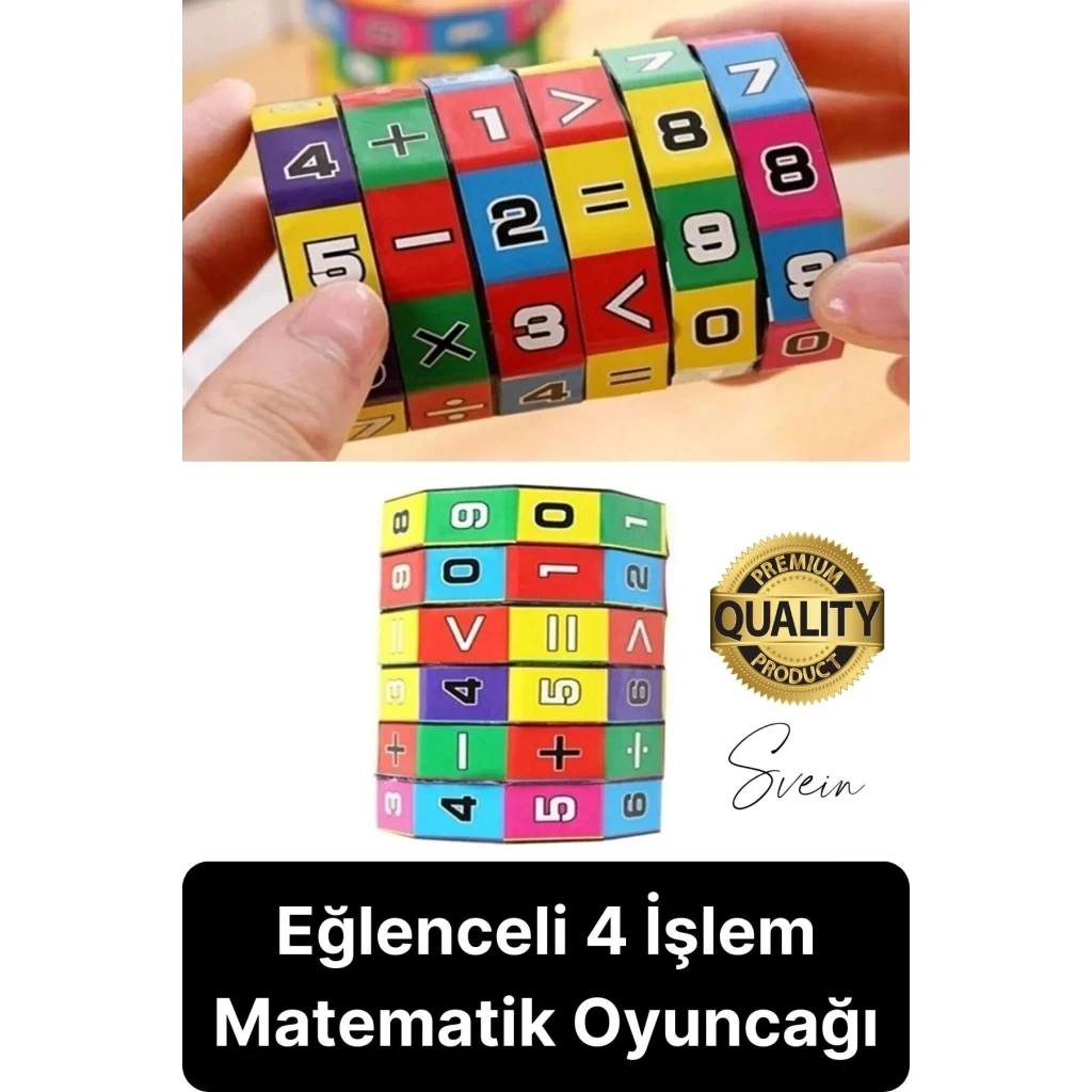 Özel Üretim Eğlenceli Toplama Çıkarma Çarpma Bölme Matematik Eğitici Küp Oyuncağı Zeka Geliştiren