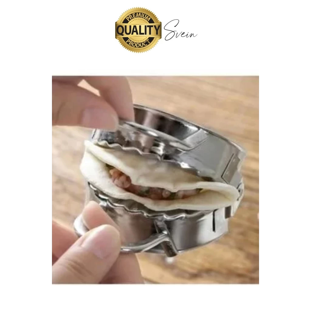 Pratik Metal Hamur Kapatıcı Çi Börek Mantı Kurabiye Poğaça Kalıbı Paslanmaz Çelik 17.5 cm 1 Adet