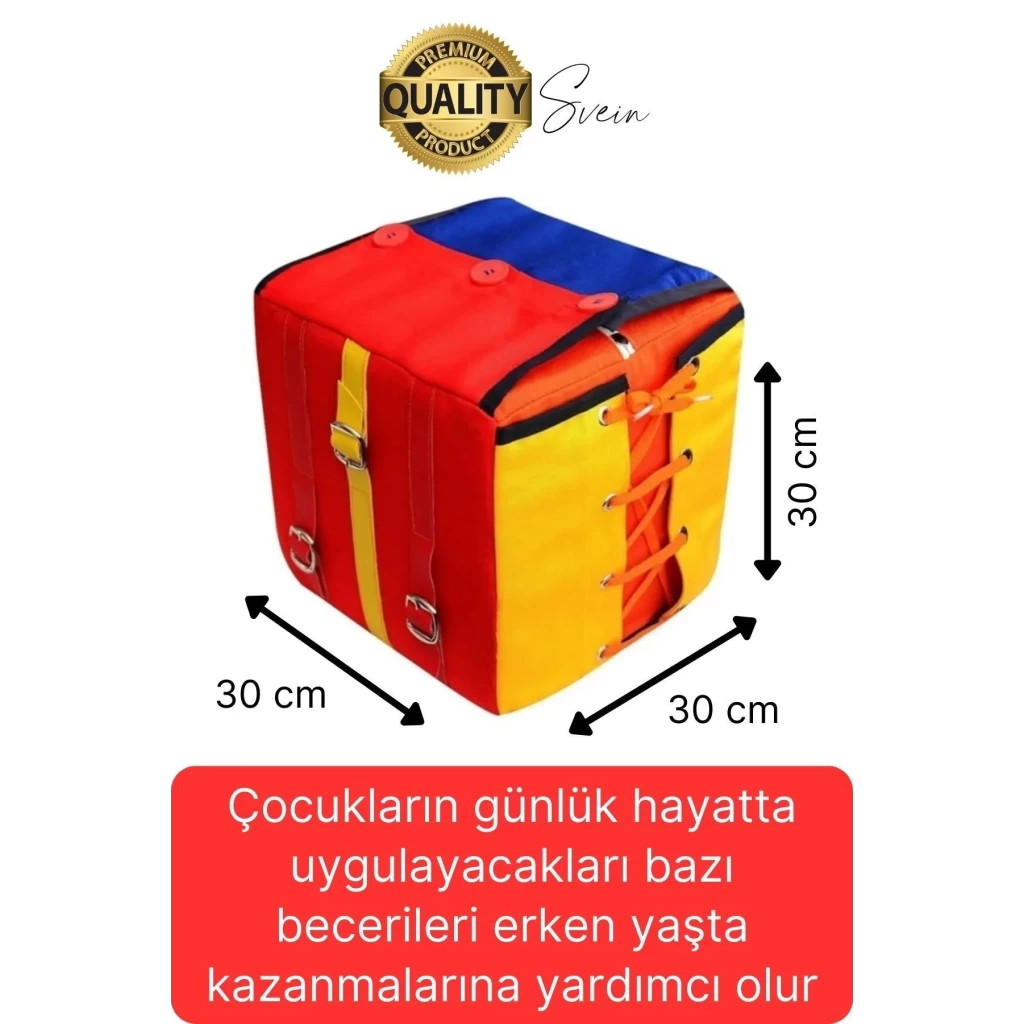Motor Beceri Küpü Sünger Eğitici Öğretici Renkli Denge Koordinasyon Pratiklik Zeka Geliştiren