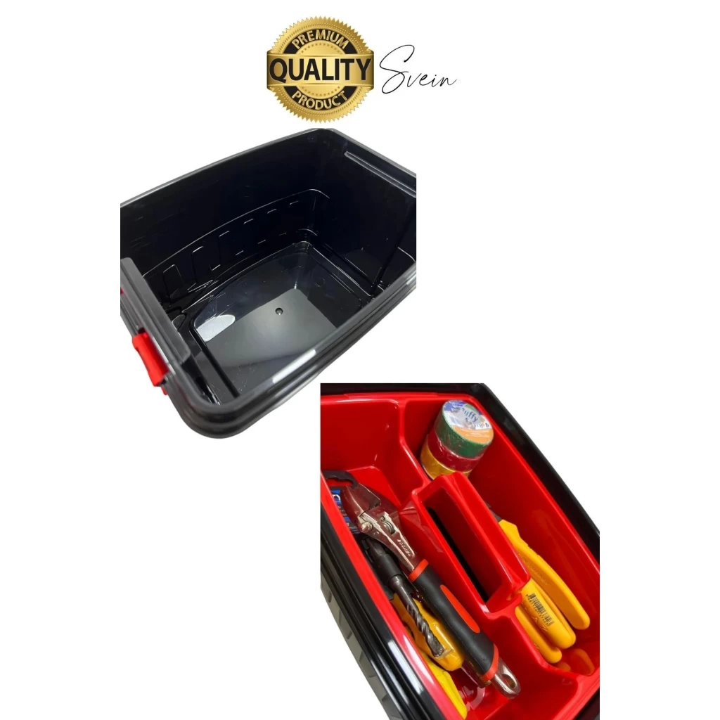 Premium 8 Lt Çok Amaçlı Tesisat Marangoz Malzeme Alet Takım Çantası Plastik Çivi Pense Vida Geniş