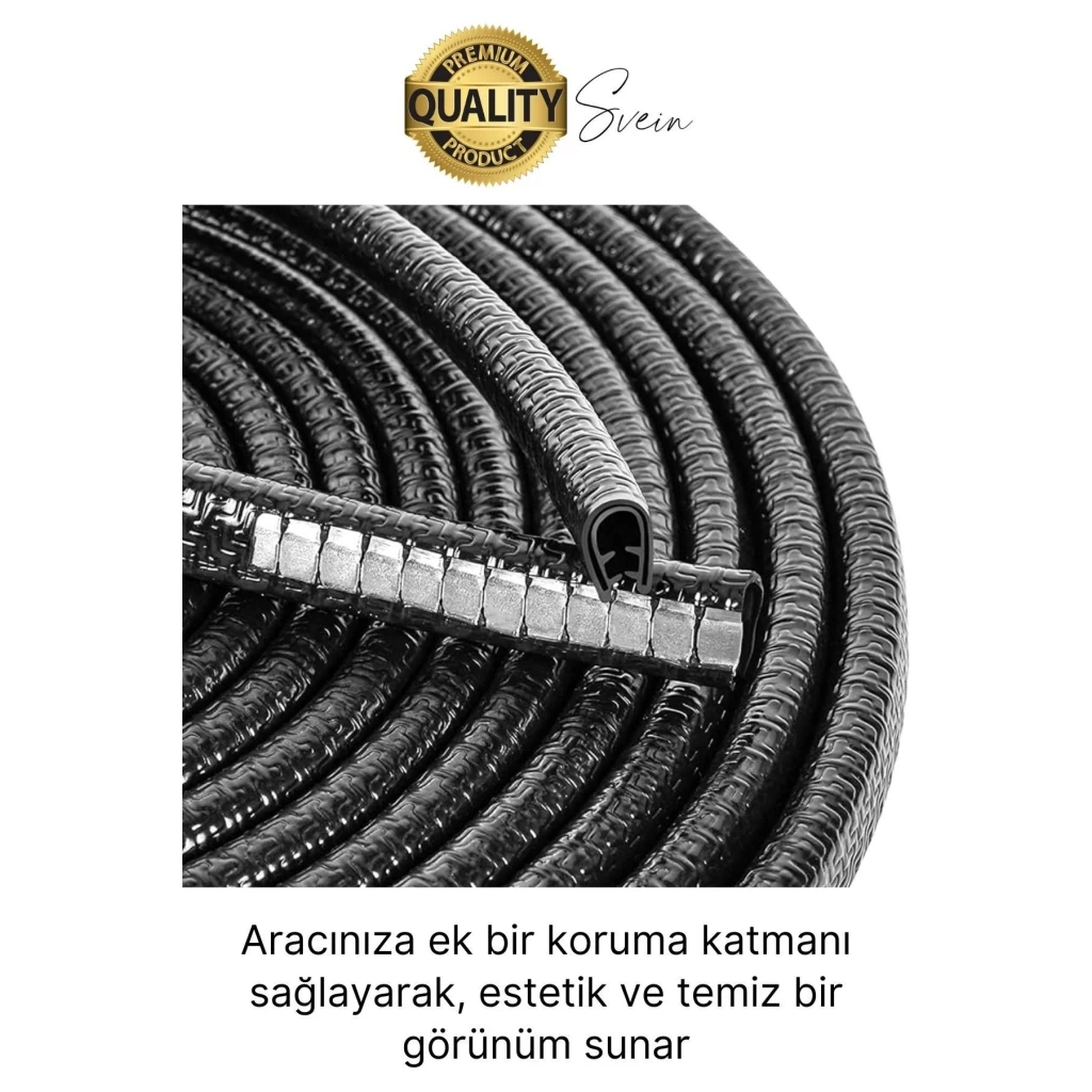 5 Metre Araç Kapı Kenar Koruyucu Şerit Oto Araba Pratik Yapışkanlı Koruma Şeridi Otomobil Contası