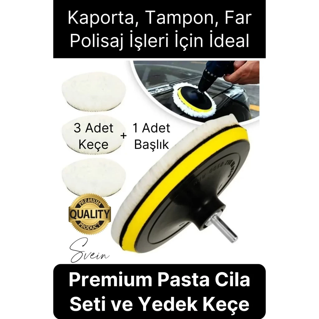 Premium Pasta Cila Seti Araba Çizik Giderici Partlatma Süngeri Araç Parlatıcı Kaporta Tampon Polisaj