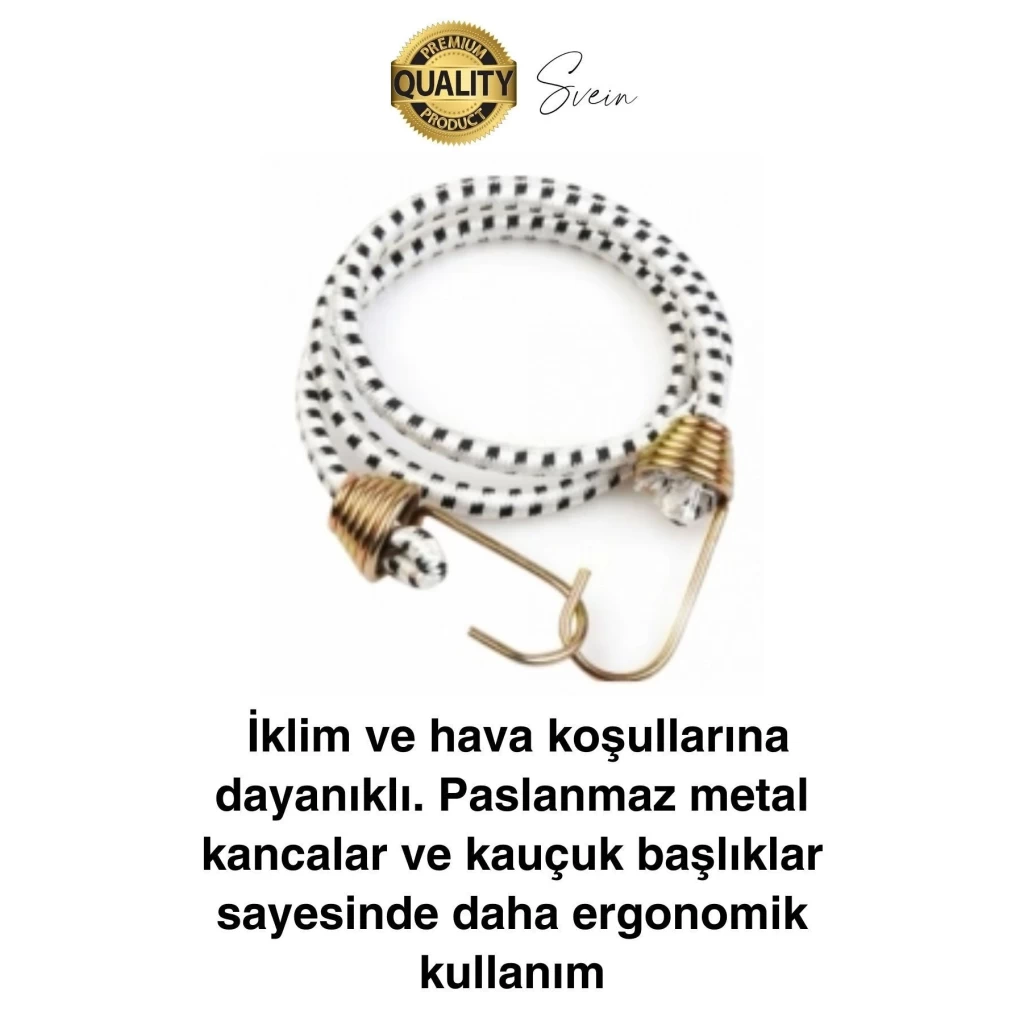 Geniş Uzun Bagaj Lastiği 2 mt Kancalı Gerdirme Bisiklet Sabitleme Bagaj Halatı Araba Karavan