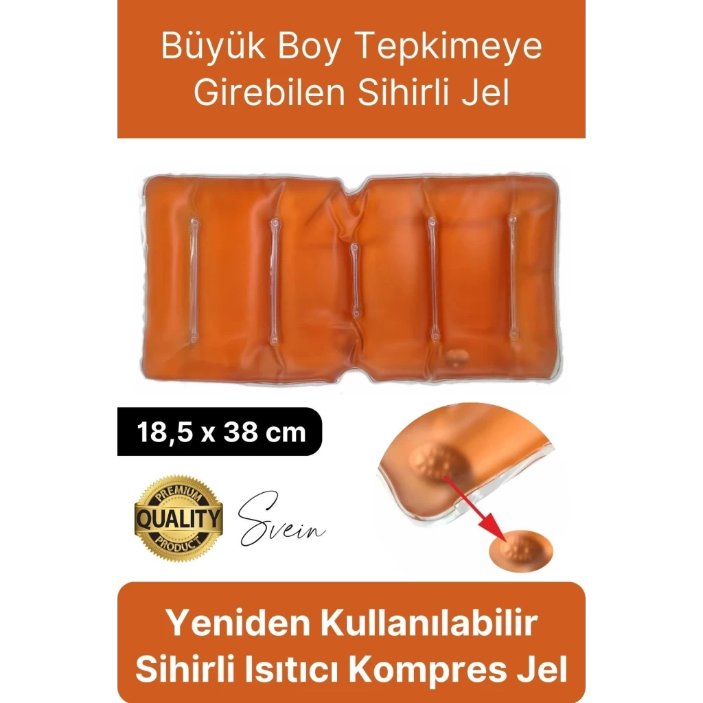 Büyük Boy Yeniden Kullanılabilir Sihirli Jel Sıcak Soğuk Kompres Termojel Bel ve Sırt Vücut Isıtıcı