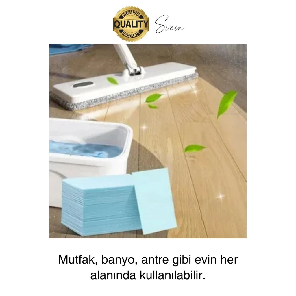 30 Adet Yasemin Kokulu Zemin Temizleme Tableti Levhaları Parke Cila Parlatma Uzun Süre Temizlik